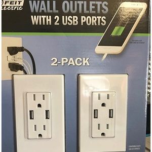 Feit Electric Wall Outlets With 2 USB Ports